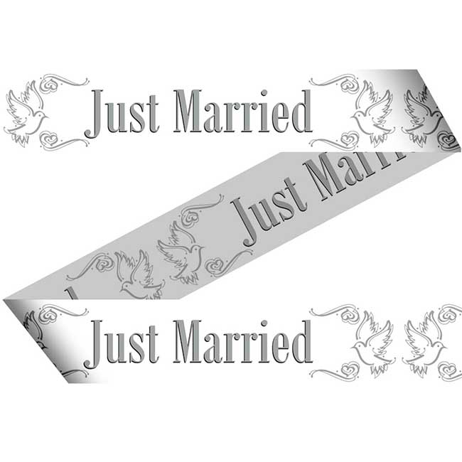 21076 OZNACEVALNI TRAK JUST MARRIED BEL 15 M 1 KOS